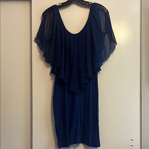 Elegant Blue Women's Dress